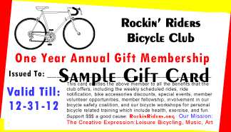 Our Annual Gift Membership Card