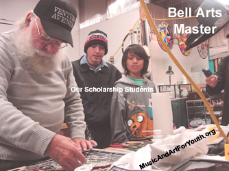 Bell Arts Master Artist With Our Scholarship Students