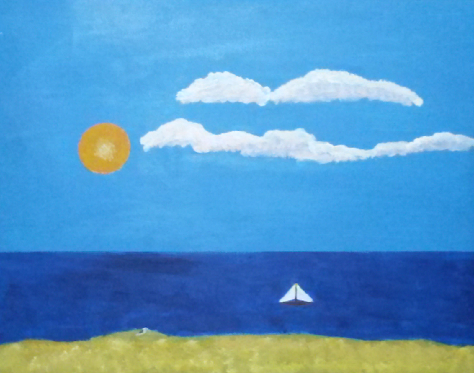 Titled: "Ocean Scene" Art Work